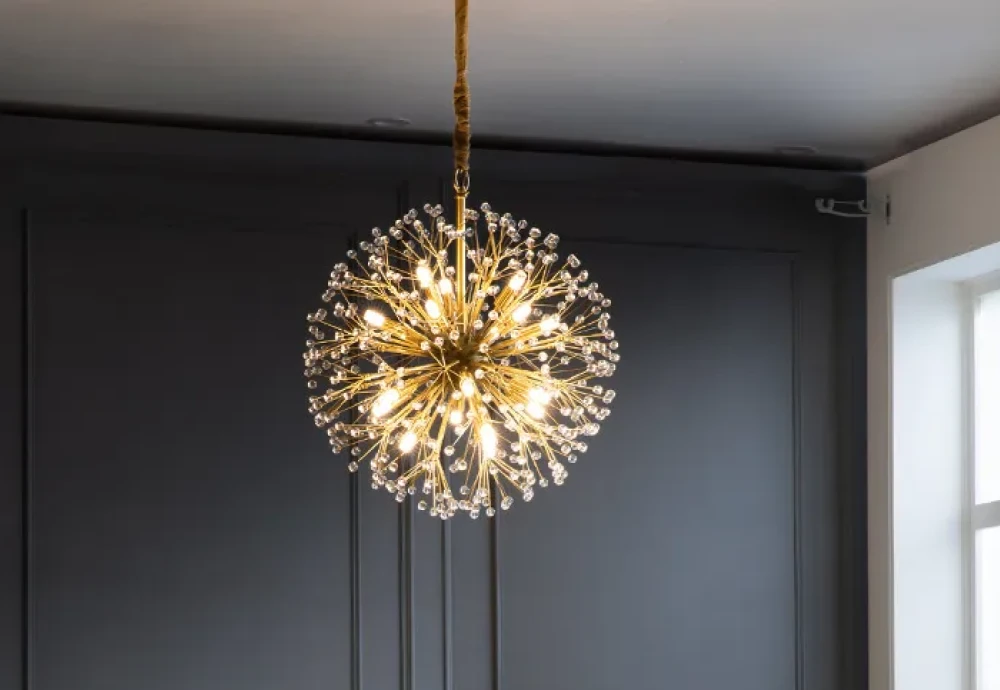 abstract globe chandelier